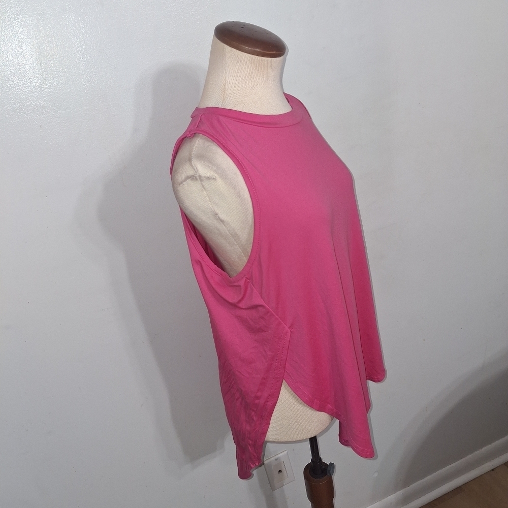 SHEIN Pink Sleeveless Tee- W Sz 12 - Picture 2 of 4
